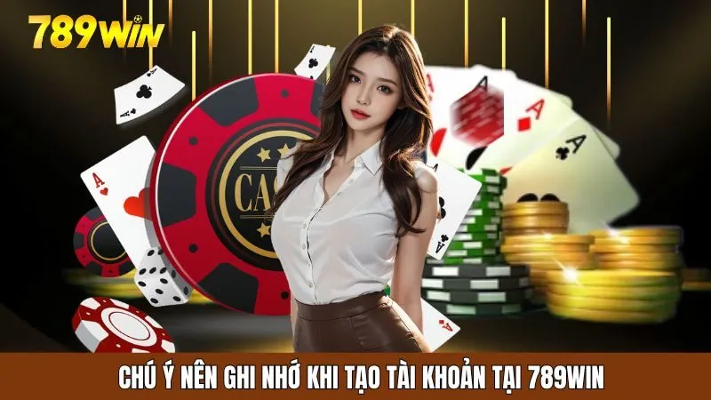 Chú ý nên ghi nhớ khi tạo tài khoản tại 789WIN